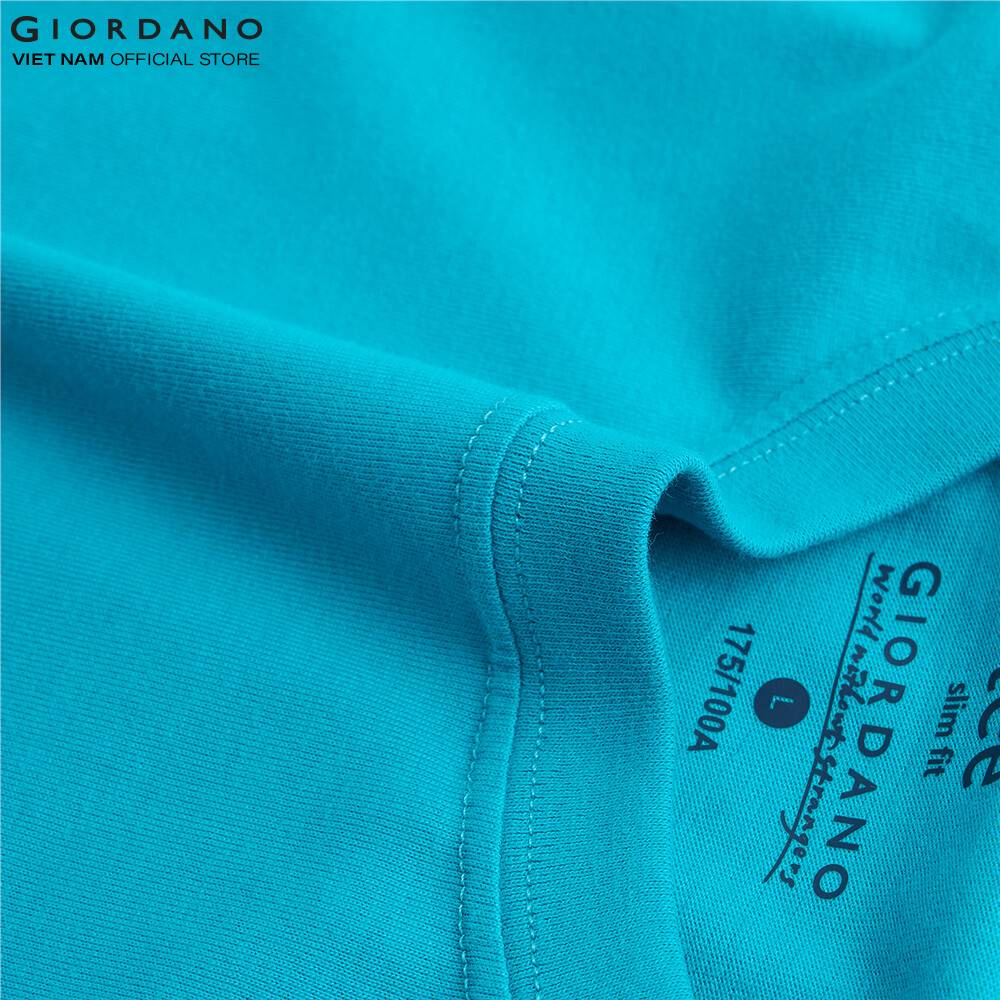 Áo Thun Trơn Ngắn Tay Cổ Tròn Nam Giordano 01020250