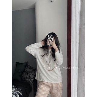 Bộ ngủ gấu caro cute mimee