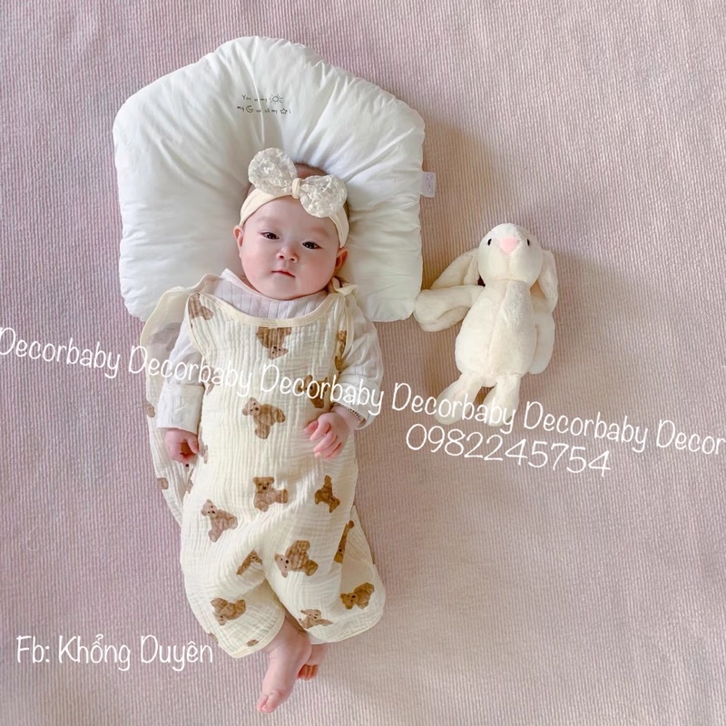 Túi ngủ xô muslin mềm mại thoáng khí thoải mái cho bé. | BigBuy360 - bigbuy360.vn