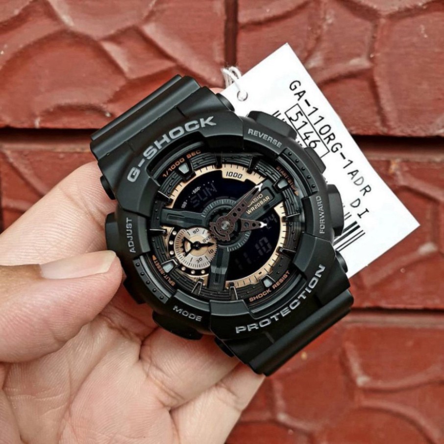 (Thẻ bảo hành 12 tháng) [HOT 2021]Đồng hồ thể thao nam G-Shock - GA110 55mm điện tử chống nước đa năng (Màu đen) - Gsock