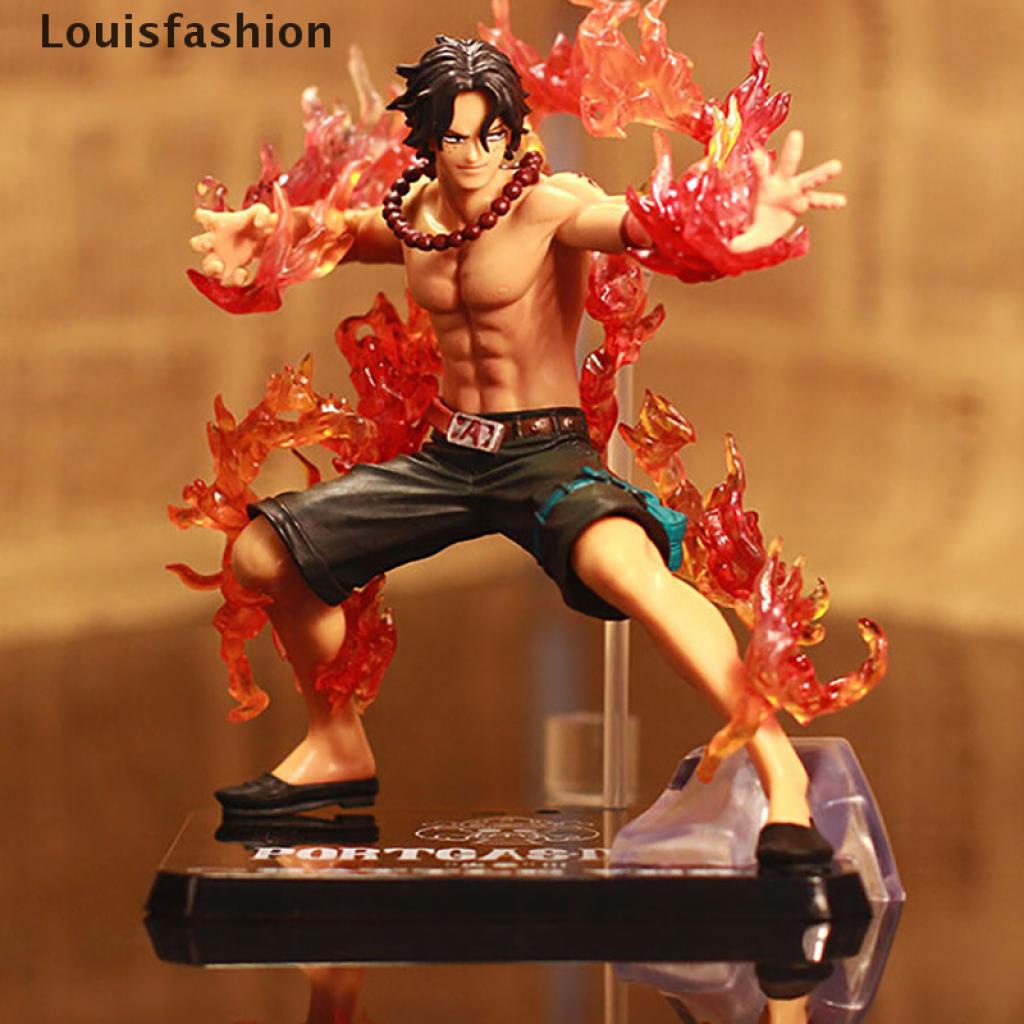 [Louisfashion] One Piece Action Figure Doll Anime PVC Model Toy Luffy Zoro Sauron Sanji Ace New Stock