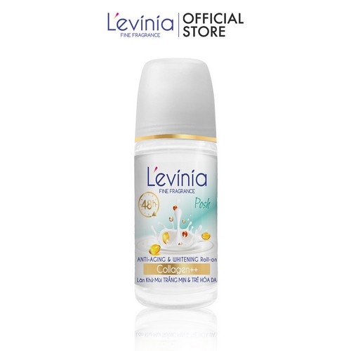 Lăn Khử Mùi Trắng Mịn & Trẻ Hóa Da Collagen++ POSH L'evinia 55g