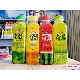 Một chai nước ép trái cây có thạch hiệu OKF Hàn Quốc chai 500ml
