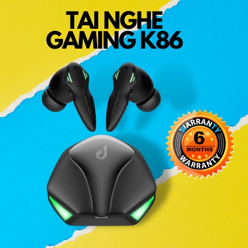 Tai nghe bluetooth K86, Có Micro Nhét Tai Chơi Game Không Có Độ Trễ Âm Thời lượng pin sử dụng cao.
