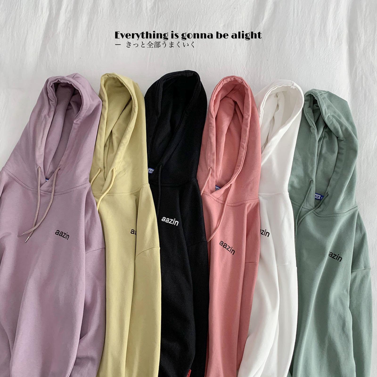 Autumn wear Áo Nỉ Nam Nữ Dài Tay Có Mũ Thời Trang Hàn | BigBuy360 - bigbuy360.vn