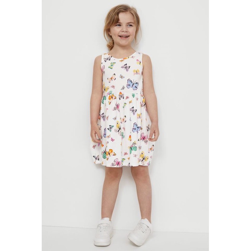 Váy ba lỗ hoạ tiết xinh nhiều màu yêu săn sale Uk sz 6-8y