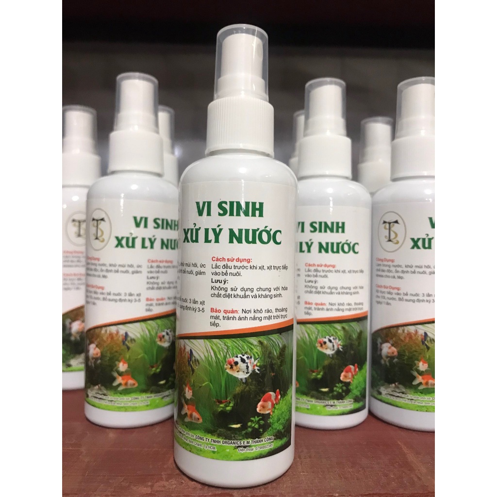 Bộ Sản Phẩm Vi Sinh của MICROBI ORGANICS E.M Chuyên Dụng cho Cá Cảnh