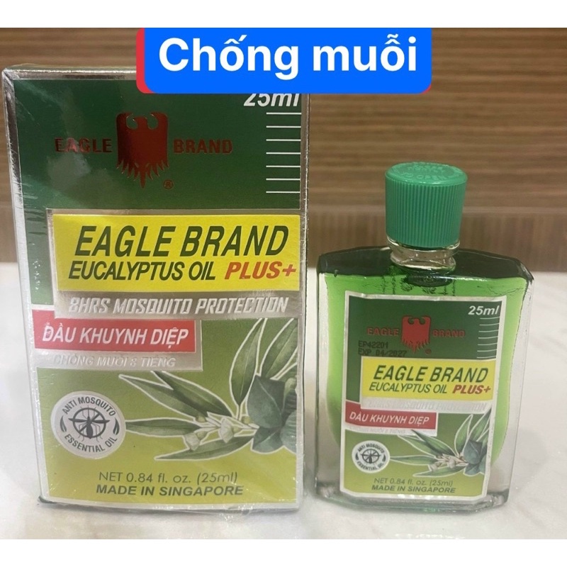 NHẬP MỸ HÀNG  AIR MẪU MỚI DẦU KHUYNH DIỆP CON Ó EAGLE BRAND EUCALYPTUS OIL  PLUS + 30ML