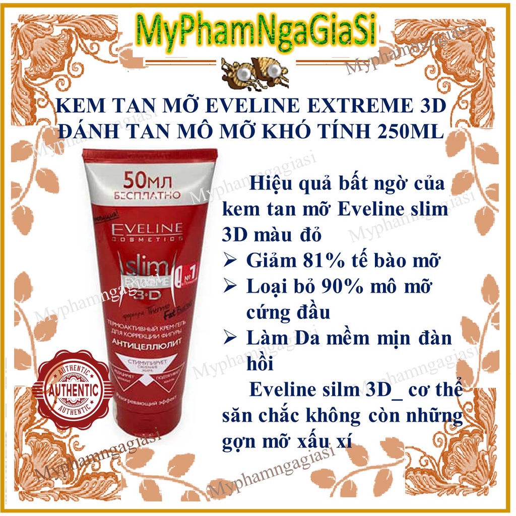 Kem tan mỡ Eveline Slim Extreme 3D