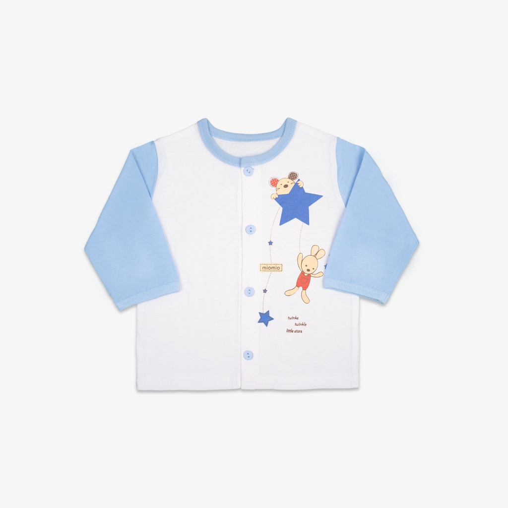 Áo Sơ Sinh Dài Tay, Nút Giữa MIOMIO - In Hình Cho Bé Trai, Bé Gái (Từ 0-24 tháng), Vải Cotton