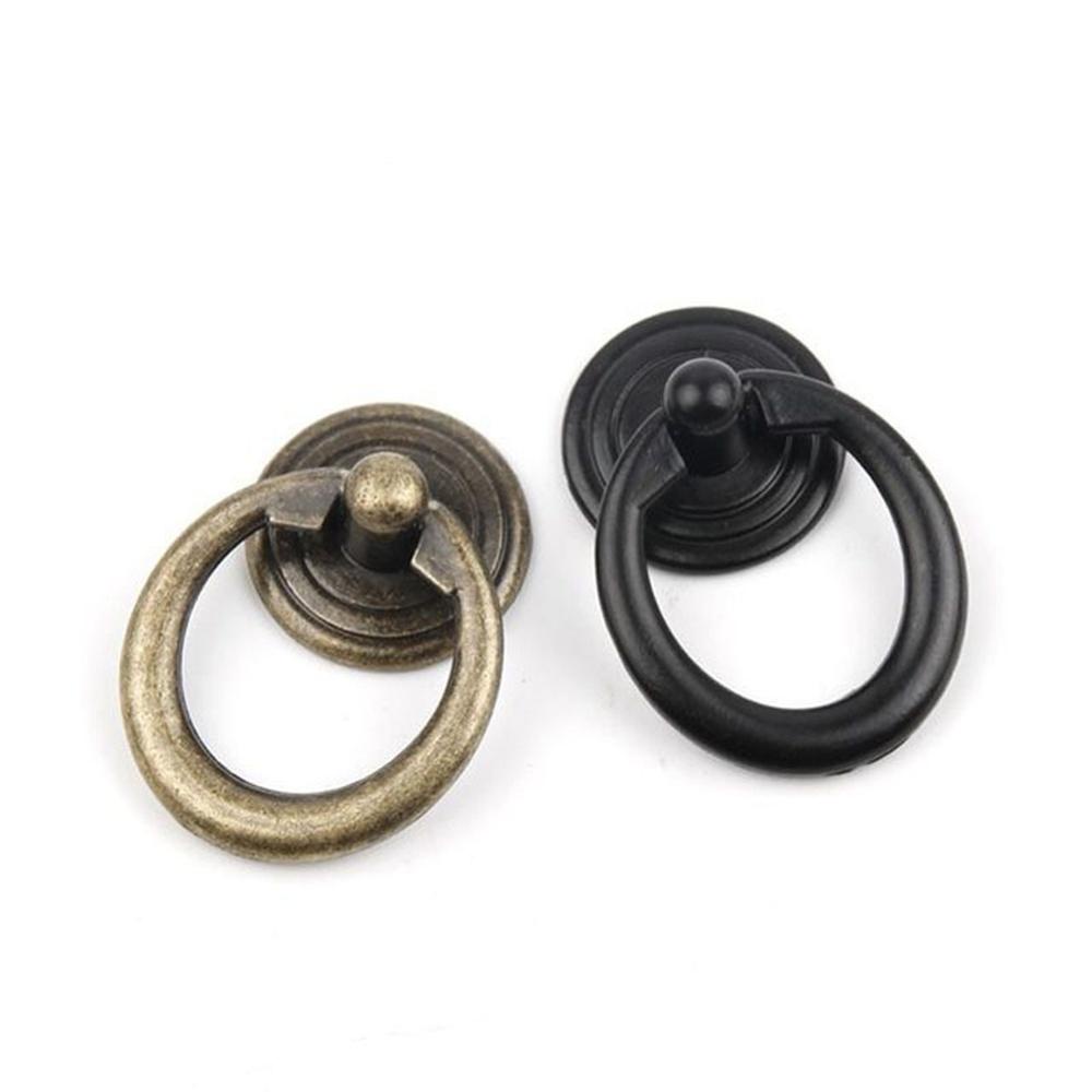 Tay Nắm Ngăn Kéo Tủ Bằng Gỗ Hình Nhẫn Phong Cách Vintage Đơn Giản