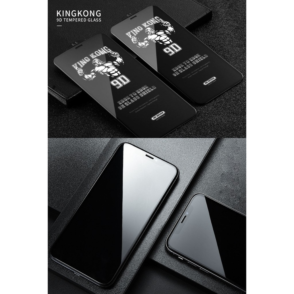 kính cường lực KingKong full màn chính hãng iphone X , Xs