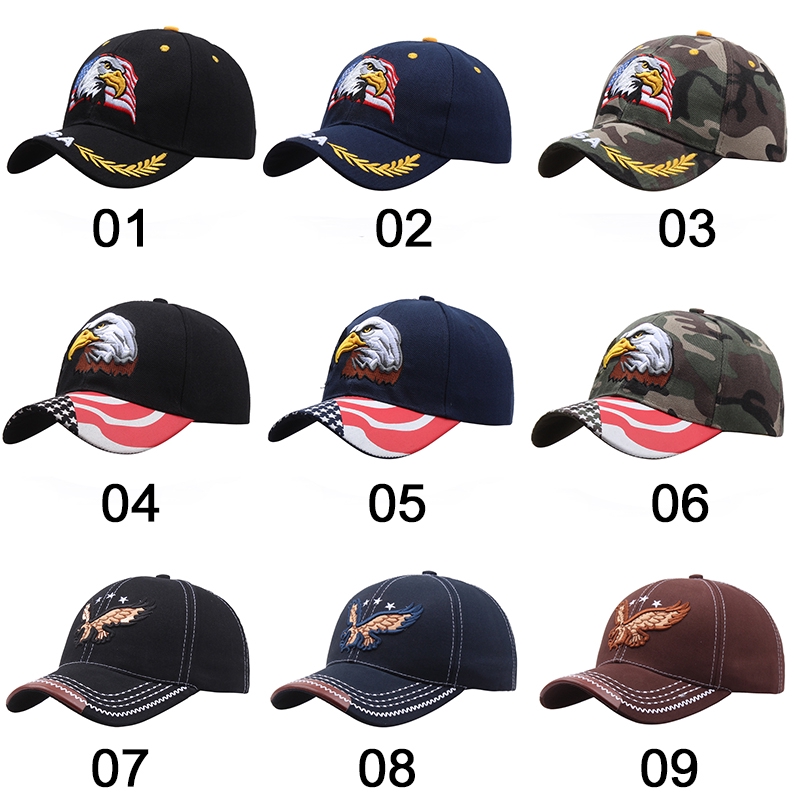 Mũ Lưỡi Trai Thêu Hình Lá Cờ Mỹ