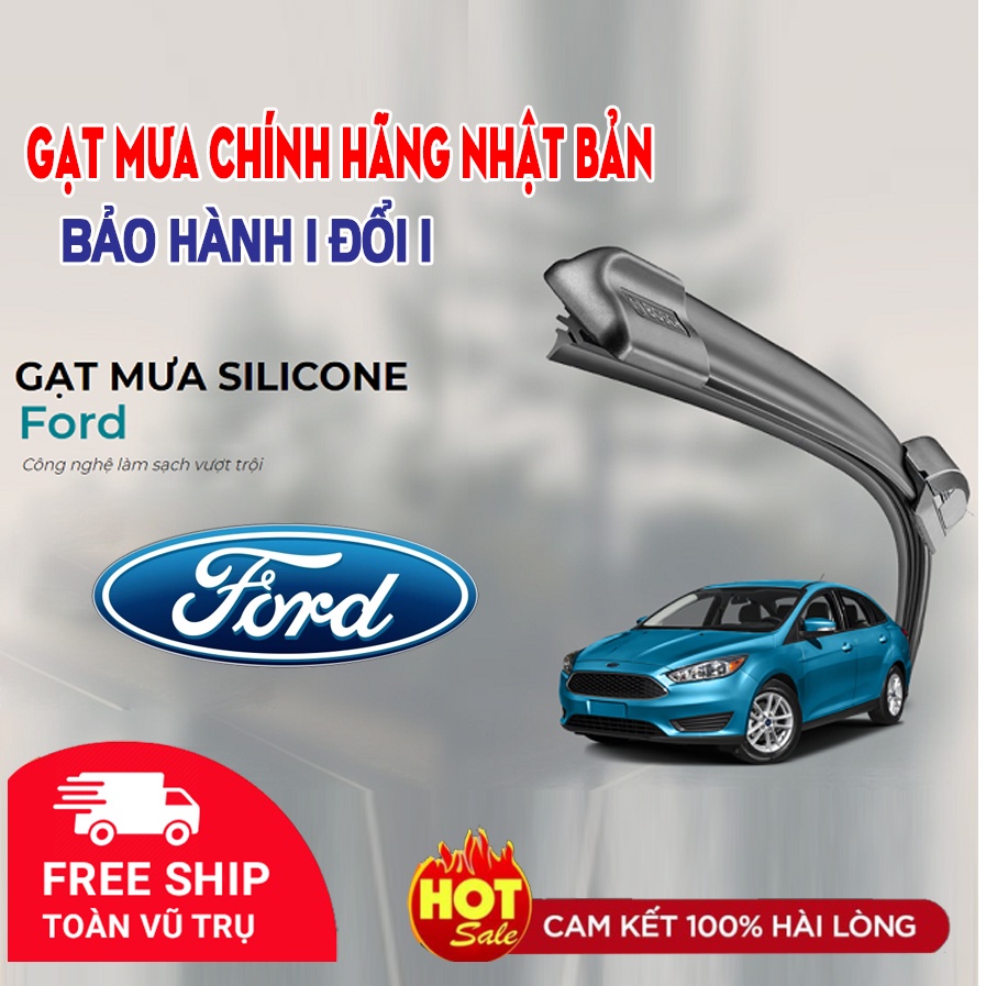 Bộ 2 Gạt Mưa Xe Ford Ecosport,Escape,Everest,Explorer,Fiesta,Mustang,Ranger.Hàng Chính Hãng Nhật