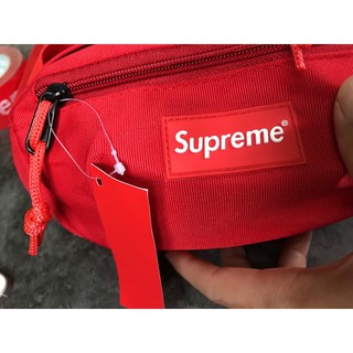 Túi bao tử Supreme dây chữ chất liệu polyester