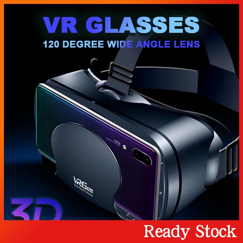 Ready Stock 3D VR Glasses VR Headset Glasses 5~7inch Smartphone VRG PRO Universal Movies