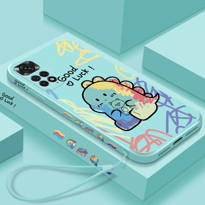 Ốp Điện Thoại Tpu Mềm Họa Tiết Khủng Long Hoạt Hình Cho Xiaomi Poco X4 Pro X3 NFC Redmi Note 11 11s Note 10 8 9 9S