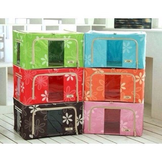 TÚI ĐƯNG CHĂN -Hộp Đựng Quần Áo ,  Túi đựng chăn Màn Đa Năng, Bằng Vải Khung Thép