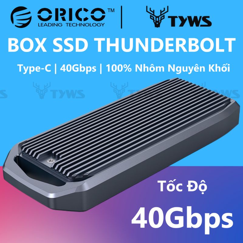 Box SSD M.2 NVME sang Thunderbolt 3 ORICO M2V01-C4