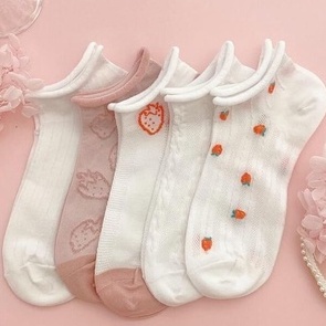 [Colorfulshop] Set 5 đôi Tất Cao Ngắn Cổ Nữ Phong Cách Hàn Quốc
