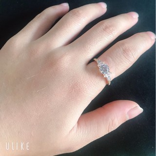 Nhẫn nữ đẹp 💖 đính đá hột cao đơn giản 1 hàng đá thiết kế cao cấp Orin N683