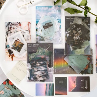 Sticker Dán Trang Trí Set 40 Miếng Aesthetics Dark Theme | ST027