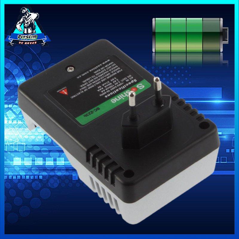 [Fitslim] Car Battery Charger For AA/AAA/9V Ni-MH/Ni-CD Rechargeable Batteries