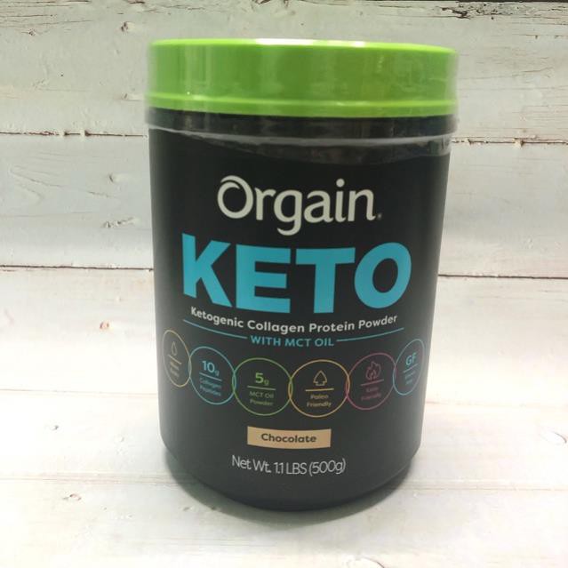 Bột Collagen Protein hữu cơ Orgain Keto Collagen Protein Chocolate 500g