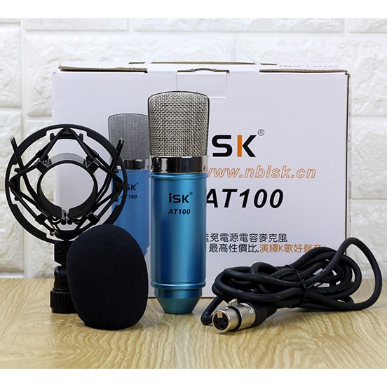 Micro ISK AT100 Chất Lượng Cao, Âm Thanh Chuẩn Phòng Thu  16 Chế Độ ECHO