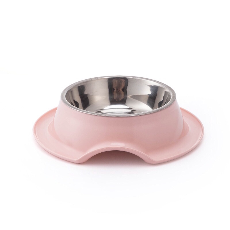 Bát ăn đơn nhưa inox chống kiến cho thú cưng, chén bắt ăn dành cho chó, mèo chống lật đổ - Kitty Pet Shop BMT