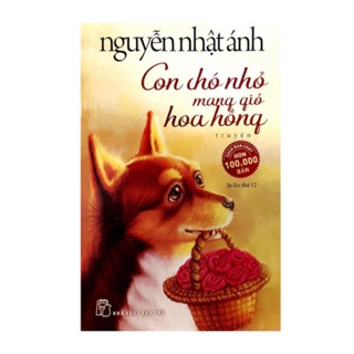 Con cho nho mang gio hoa hong
