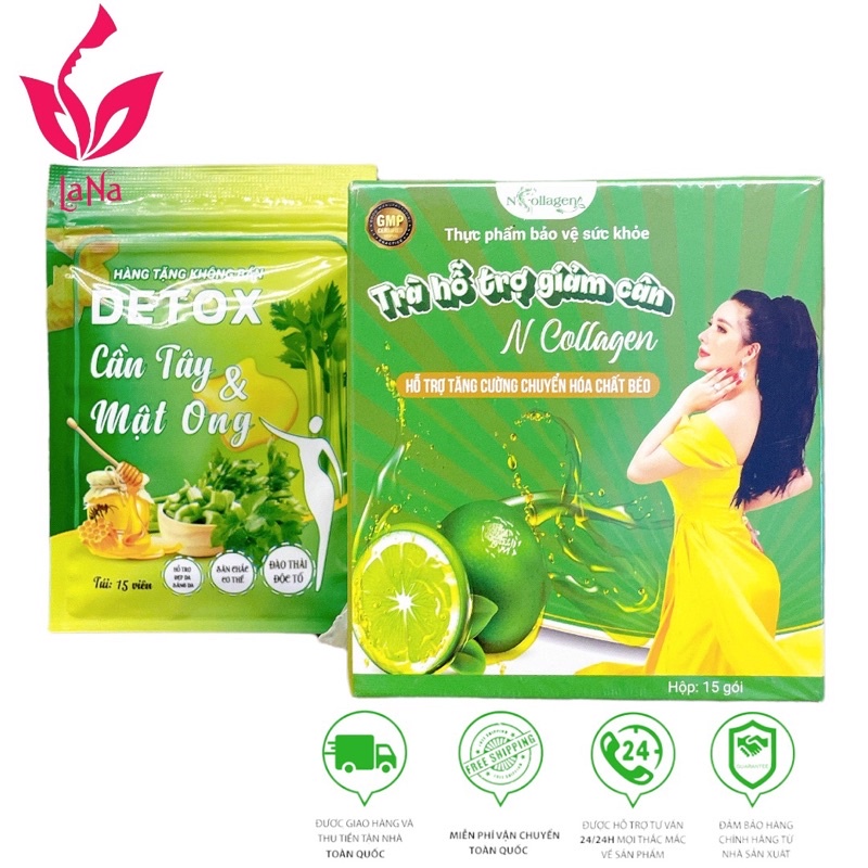 Tặng Detox trà Chanh Giảm Cân N và Collagen - Detox N-Collagen - Trần Thị Bích Ngân và