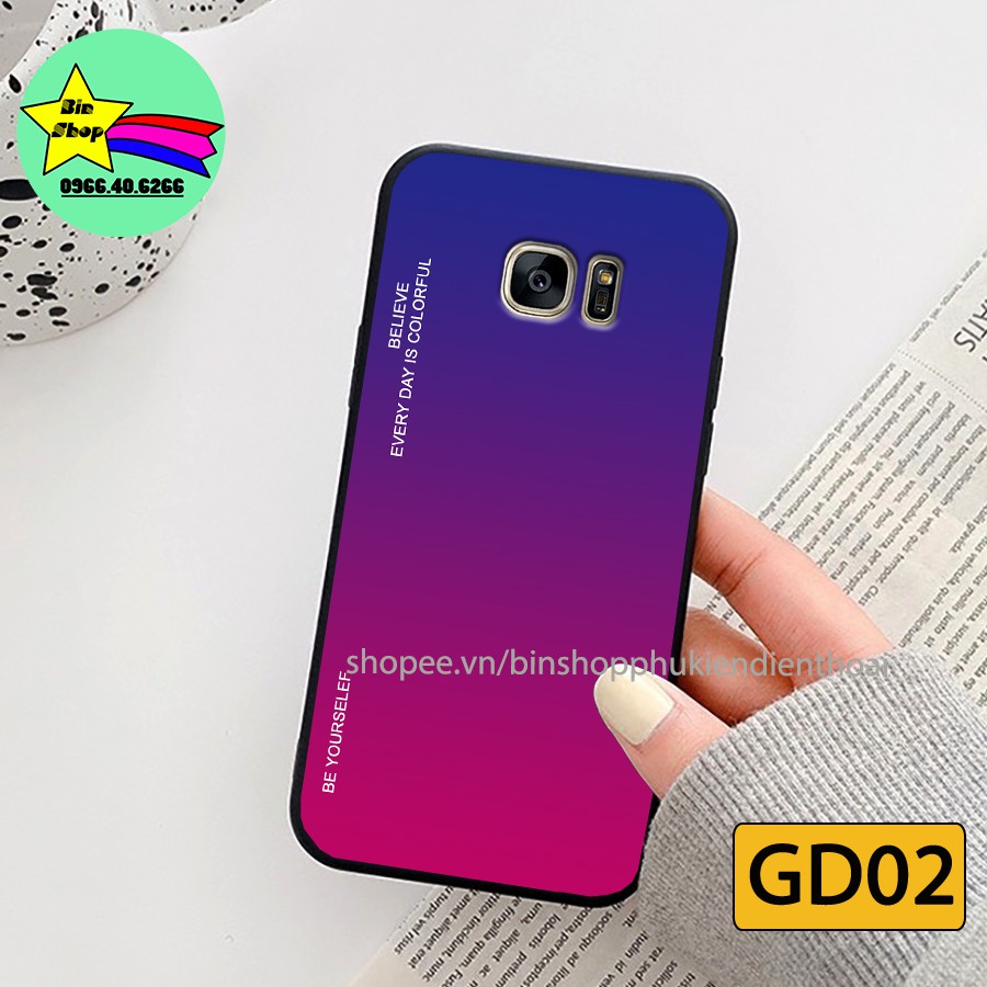 Ốp lưng kính Samsung S7 - S7 edge - Ốp lưng điện thoại Samsung cao cấp, sang trọng, hình ảnh 7 màu huyền bí.