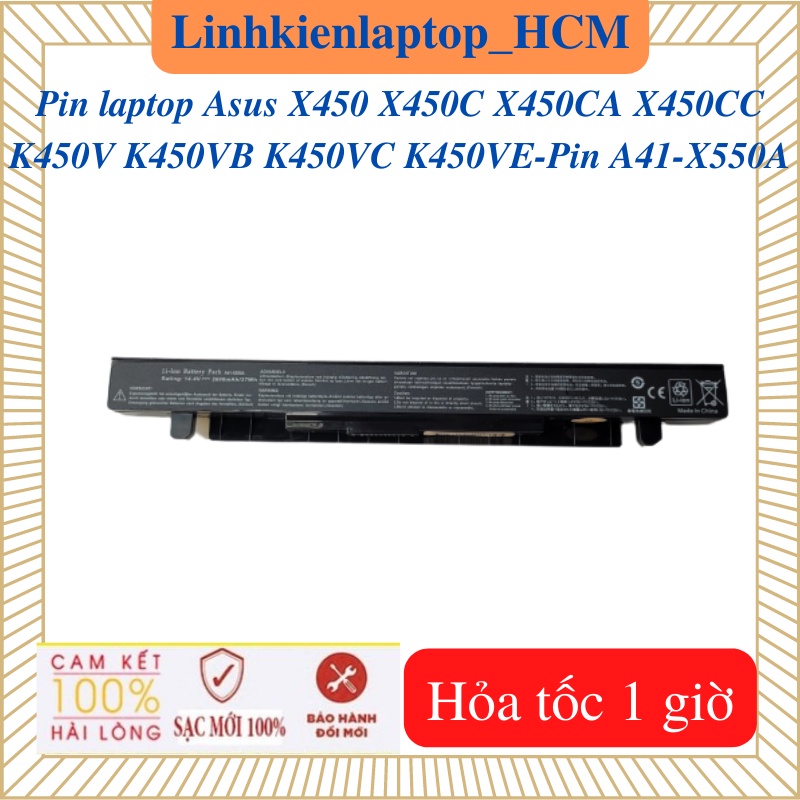 Pin A41-X550A-Pin laptop Asus X450 X450C X450CA X450CC K450V K450VB K450VE K450VC
