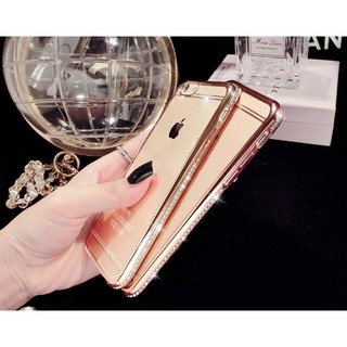 Ốp viền đính đá kim cương cho iphone 6,6s, 6plus, 7plus, 8plus