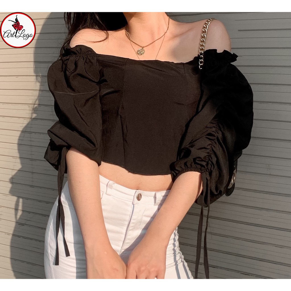 Set bộ đồ nữ đi chơi áo voan rớt vai quần jean "ÁO RỚT VAI" | BigBuy360 - bigbuy360.vn