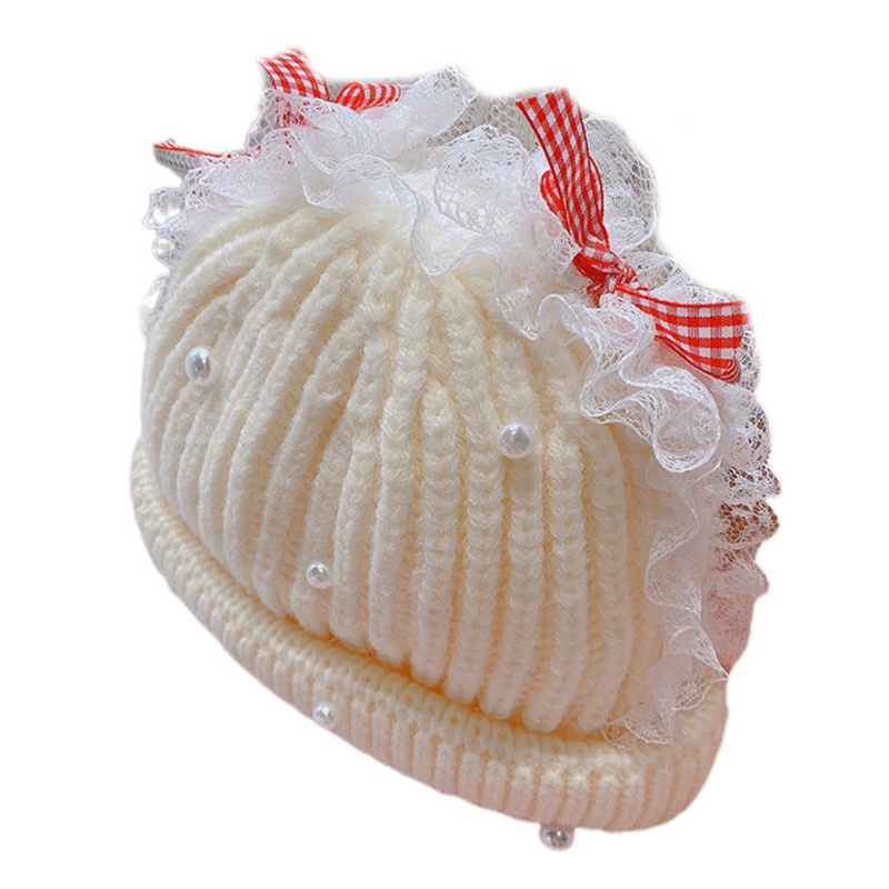 Mũ beanie Đính Ngọc Trai Dễ Thương Cho Bé