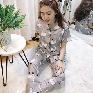 [ ẢNH THẬT ] BỘ ĐỒ PIJAMA DÀI CHẤT THÔ XỊN