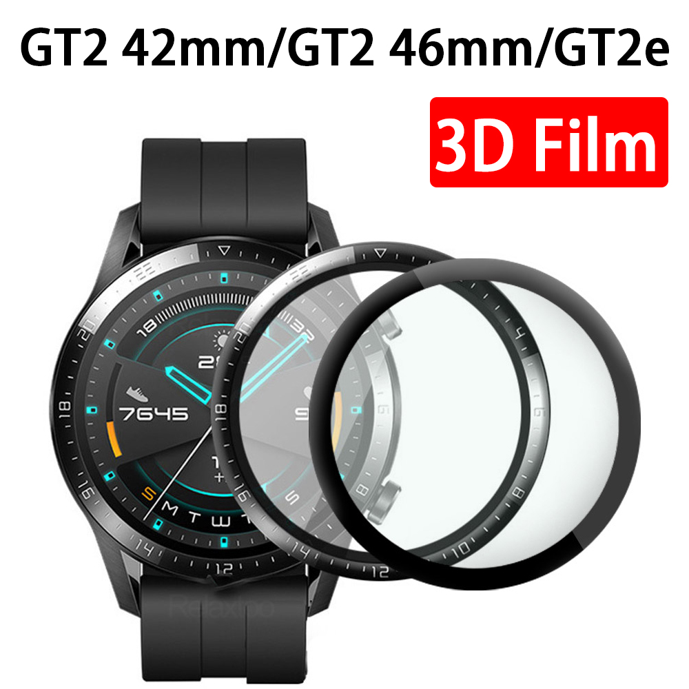 Bộ 1-2 miếng dán 3D bảo vệ màn hình đồng hồ Huawei Gt 2 42mm 46mm Huawei Gt2 E Gt2E Huaweigt2 42 46 mm