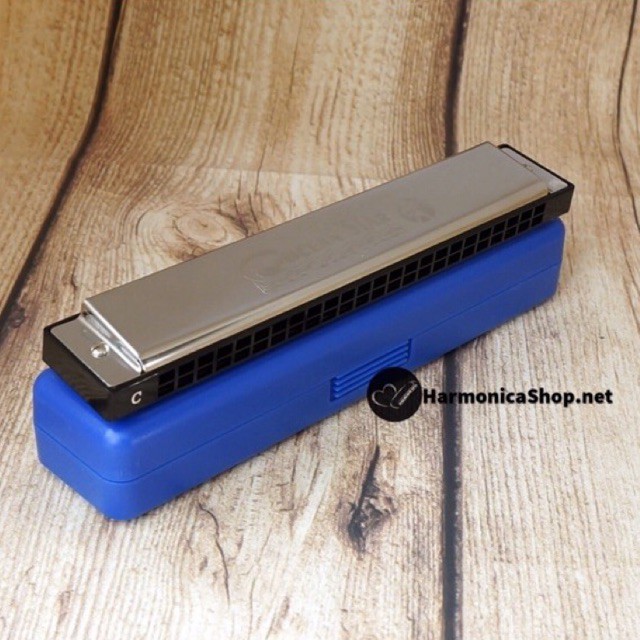 Kèn Harmonica Hohner Ocean Star Tremolo 24 lỗ - Màu Bạc