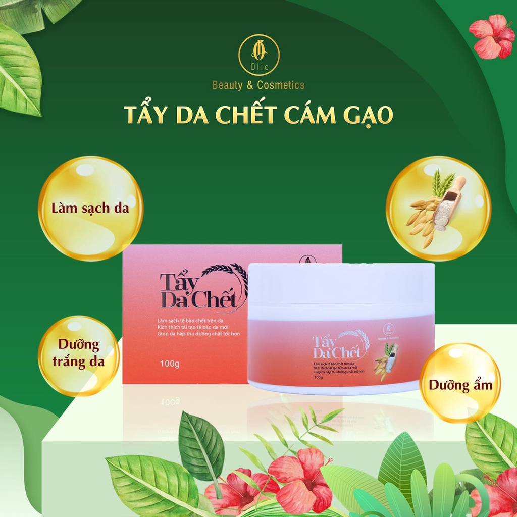 Tẩy da chết cám gạo olic chính hãng 100g