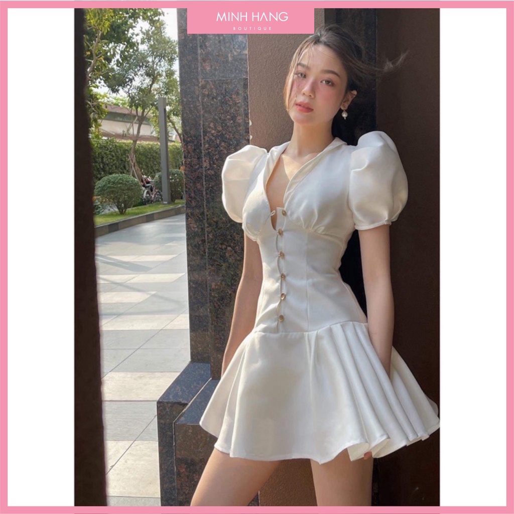 Váy dự tiệc Tafta tay bồng , hai lớp ( VMH002 ) | BigBuy360 - bigbuy360.vn