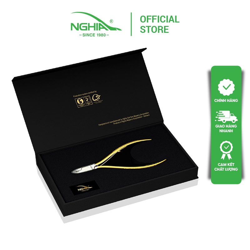 Kềm Cắt Da Mạ Vàng 24K Cao Cấp KỀM NGHĨA EVO.01 Vàng