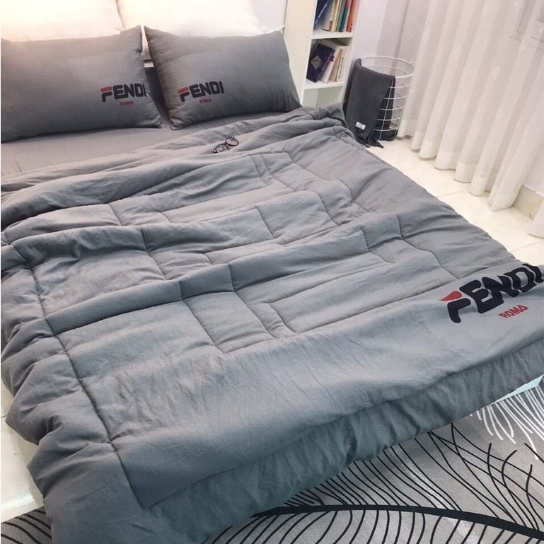 BỘ_CHĂN_MỀM_TRẦN_GA_GỐI_COTTON_ĐŨI_MỘT_MÀU