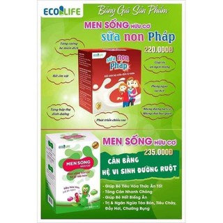 Combo Men Sống - Sữa Non Pháp Ecolife