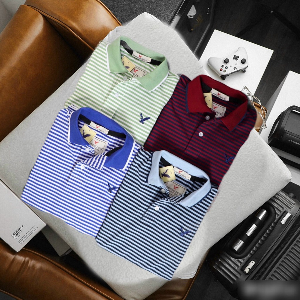 ÁO THUN NAM SỌC NGANG NHỎ CHO NGƯỜI DÁNG TO