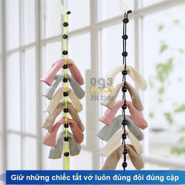 Dây Phơi Tất Vớ , Dây Treo Quần Áo,Dây Phơi Đồ Đa Năng 70 cm