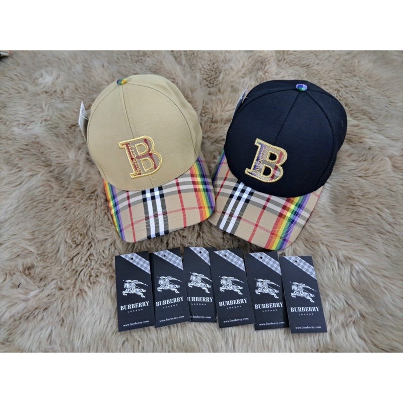 Nón kết Nam nữ Burberry kaki phong cách trẻ trung
