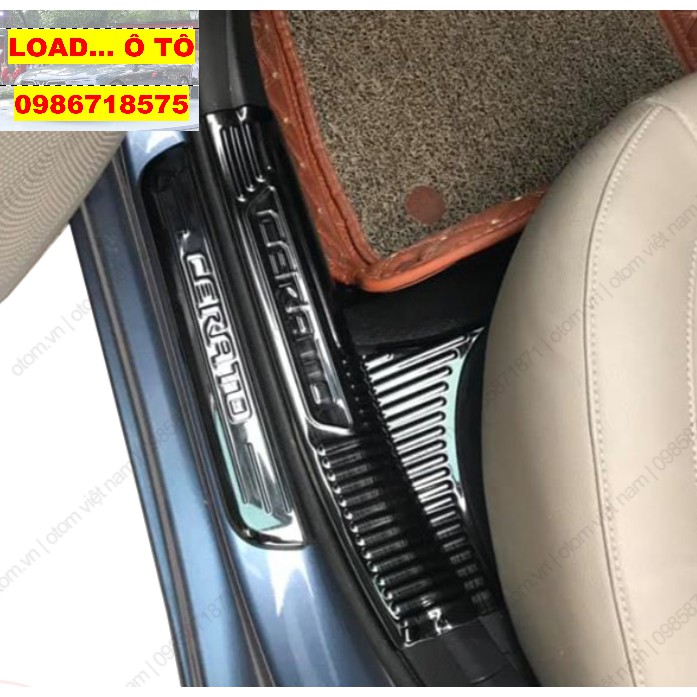 Ốp Bậc Cửa, Nẹp Bước Chân Trong, Ngoài Titan Cerato 2019 - 2021 Chất Liệu Titan cao Cấp