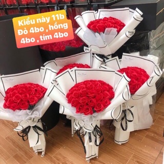 Combo 5 bó hoa sáp 11 bông